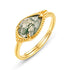 Light Luxury Moss Ring Versatile Fashion S925 Sterling Silver with Moss Agate Minimalist Customizable Band for Women - MOWTE