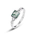 Light Luxury Moss Ring Versatile Fashion S925 Sterling Silver with Moss Agate - MOWTE
