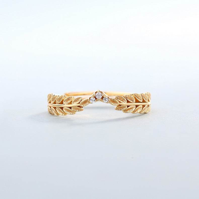 Women's S925 Sterling Silver Olive Branch Ring – Fashionable Adjustable Open Ring - MOWTE