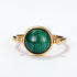 Pastel-Colored Ring for Women – Luxury Malachite Sterling Silver Statement Jewelry - MOWTE