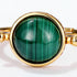 Pastel-Colored Ring for Women – Luxury Malachite Sterling Silver Statement Jewelry - MOWTE
