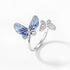 Trendy Openwork Enamel Butterfly Ring – S925 Sterling Silver Women’s Unique & Luxurious Minimalist Jewelry - MOWTE