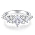 Luxury S925 Silver 1.2ct Moissanite Ring Wedding & Engagement Ring - MOWTE