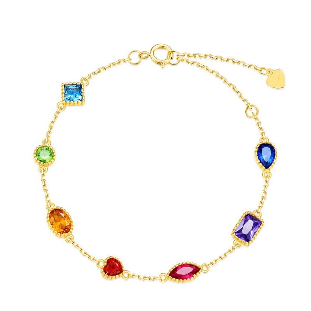 Palace Color Treasure Bracelet for Trendy Women S925 Silver - MOWTE