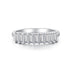 Small Pavé Stackable Ring S925 Sterling Silver Women’s Zirconia Combination Thin Matching Ring Index or Pinky Finger Ring - MOWTE