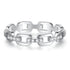 Small Pavé Stackable Ring S925 Sterling Silver Women’s Zirconia Combination Thin Matching Ring Index or Pinky Finger Ring - MOWTE