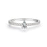 Small Pavé Stackable Ring S925 Sterling Silver Women’s Zirconia Combination Thin Matching Ring Index or Pinky Finger Ring - MOWTE