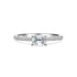 Small Pavé Stackable Ring S925 Sterling Silver Women’s Zirconia Combination Thin Matching Ring Index or Pinky Finger Ring - MOWTE