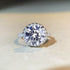 925 Sterling Silver Ring with 1.5/3/5 ct Moissanite D Color Plated with PT950 Platinum - MOWTE