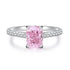 S925 Sterling Silver High-Carbon Diamond Radiant Cut Ring - MOWTE