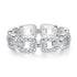 Small Pavé Stackable Ring S925 Sterling Silver Women’s Zirconia Combination Thin Matching Ring Index or Pinky Finger Ring - MOWTE