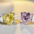 Luxury S925 Sterling Silver 6ct Heart Cut Ring for Women Wedding - MOWTE