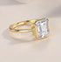 Gold-Tone Minimalist Ring Ins Style S925 Silver Ring for Women High-Quality Moissanite Ring - MOWTE