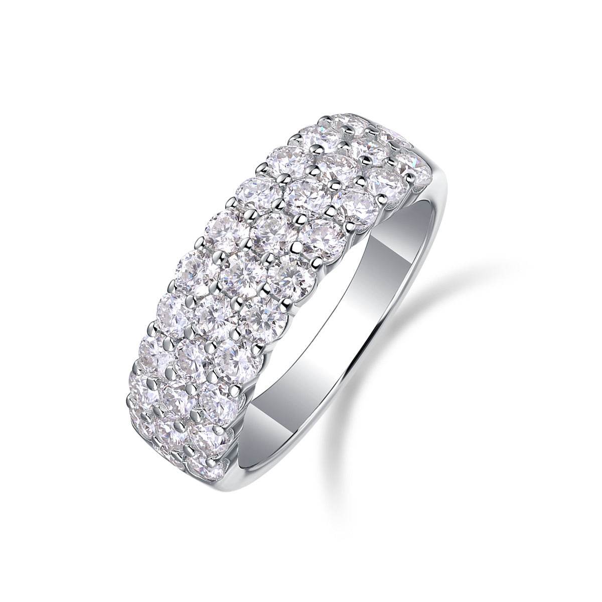 Ultra-Sparkle S925 Sterling Silver Illusion Moissanite Ring for Women - MOWTE