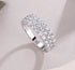 Ultra-Sparkle S925 Sterling Silver Illusion Moissanite Ring for Women - MOWTE
