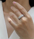 Ultra-Sparkle S925 Sterling Silver Illusion Moissanite Ring for Women - MOWTE