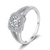 1 Ct Moissanite S925 Sterling Silver Ring for Women Engagement & Wedding Proposal Ring - MOWTE