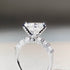 S925 Sterling Silver 3ct Portuguese-Cut Women’s Luxury Full-Halo Six-Prong Moissanite Engagement Ring - MOWTE
