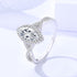 1Ct Moissanite Ring for Women S925 Sterling Silver Proposal Bridal Set