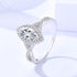 1Ct Moissanite Ring for Women S925 Sterling Silver Proposal Bridal Set