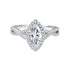 1Ct Moissanite Ring for Women S925 Sterling Silver Proposal Bridal Set