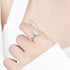 1Ct Moissanite Ring for Women S925 Sterling Silver Proposal Bridal Set