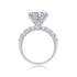 S925 Sterling Silver Luxuriously Set Light Luxury Moissanite Ring