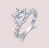 S925 Sterling Silver Luxuriously Set Light Luxury Moissanite Ring