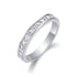 Micro-Pavé Moissanite S925 Sterling Silver Minimalist Ring for Women