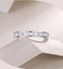 Micro-Pavé Moissanite S925 Sterling Silver Minimalist Ring for Women