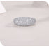 Light Luxury Exquisite S925 Sterling Silver Moissanite Ring with Full Pavé Diamonds