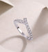 Micro-Pavé Moissanite S925 Sterling Silver Minimalist Ring for Women