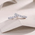 Micro-Pavé Moissanite S925 Sterling Silver Minimalist Ring for Women
