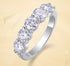 High-End S925 Silver Ring with 0.5 Carat Moissanite in Luxurious Prong Setting