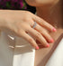 925 Sterling Silver Stackable Moissanite Ring – Light Luxury Style