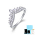 925 Sterling Silver Stackable Moissanite Ring – Light Luxury Style