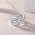 Luxury Micro-Paved Full Diamond 925 Sterling Silver Moissanite High-End Ring