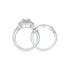 Stacked ring women's light luxury 925 sterling silver moissanite ring