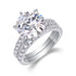 Stacked ring women's light luxury 925 sterling silver 5ct moissanite ring