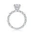 S925 silver moissanite ring square design sense ring light luxury four Claw fashion high-end ring