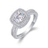 S925 silver 1ct moissanite ring fashion high-end ring