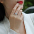 S925 silver 1ct moissanite ring fashion high-end ring