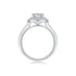 S925 silver 1ct moissanite ring fashion high-end ring