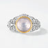 Vintage and Light Luxury Natural Rose Quartz Ring with S925 Sterling Silver Setting