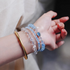 Healing Crystals Stacking Bracelet Wrist Shot