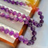 Vintage 12mm domineering large deep purple natural amethyst necklace collarbone sweater chain
