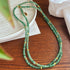 Natural Aventurine Flying Saucer Bead Long Necklace