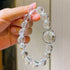 12mm Natural Himalayan Quartz Large Beaded Bracelet