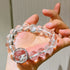 12mm Natural Himalayan Quartz Large Beaded Bracelet