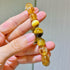 10mm Natural Yellow Tiger Eye Quartz Designer Bracelet